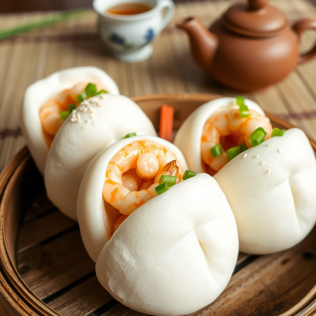 Bułeczki bao z krewetkami – smakowe odkrycie z Chin