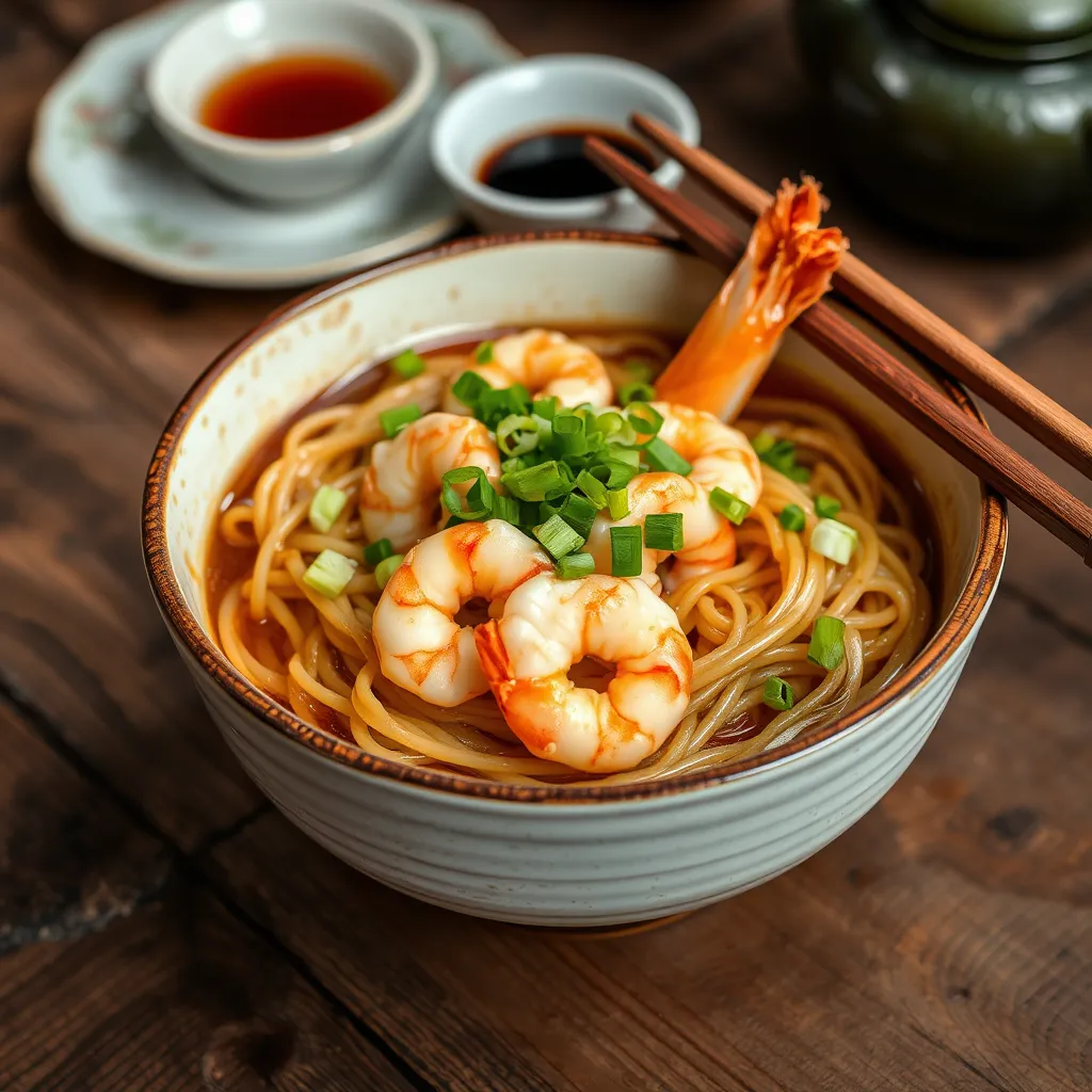Makaron udon z krewetkami – przepis z dalekiego wschodu