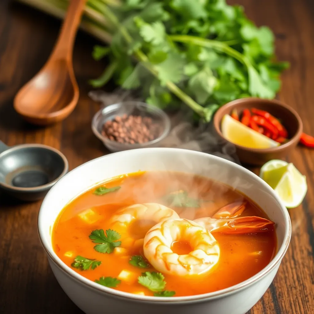 Zupa tom yum z krewetkami – tajlandzka zupa na twojej liście przepisów