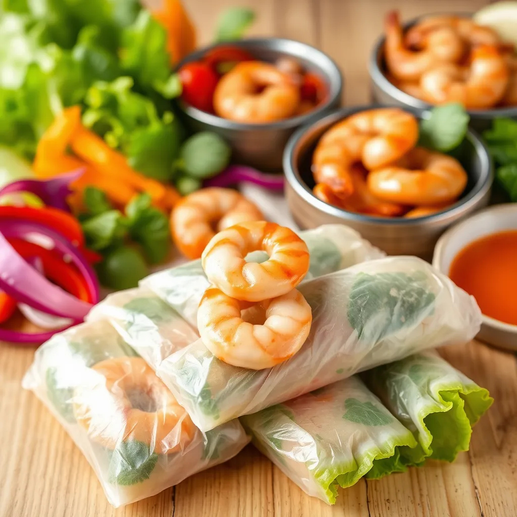Spring rolls z krewetkami – przekąska prosto z Tajlandii