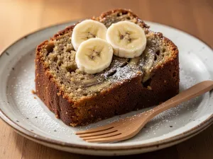 Trzy kawałki chrupiącej baklawy z miodem i posiekanymi pistacjami na ceramicznym talerzu.